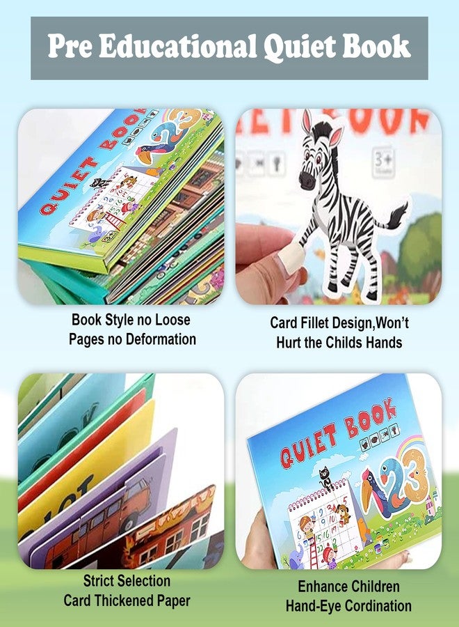 GLUN® Montessori Quiet Book for Kids, Interactive Learning Busy for Toddlers, Educational Toys for 2-5 Year Olds, Preschool Activity, Birthday Return Gift for Boys & Girls (Numeric Theme) - Image 5